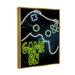 Stupell Industries Game On Neon Controller Framed Giclee Art By Marcus Prime Canvas in Blue/Green/White | 31 H x 25 W x 1.7 D in | Wayfair