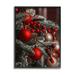 Stupell Industries Hanging Red Ornaments Christmas at-260 Wood in Brown/Green/Red | 30 H x 24 W x 1.5 D in | Wayfair at-260_fr_24x30