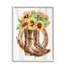 Stupell Industries Southern Sunflower Bouquet Boots Giclee Art By Kim Allen Wood in Brown | 30 H x 24 W x 1.5 D in | Wayfair as-286_wfr_24x30