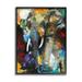 Stupell Industries Layered Elephant Bold Wildlife Framed Giclee Art By Design Fabrikken Wood in Brown/Gray/Red | 14 H x 11 W x 1.5 D in | Wayfair