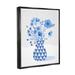 Stupell Industries Mixed Floral Arrangement Framed Floater Canvas Wall Art By Sharon Lee Canvas in Blue | 21 H x 17 W x 1.7 D in | Wayfair