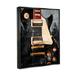 Stupell Industries Vintage Electric Guitar Music Notes Framed Giclee Art By Savannah Miller Wood in Black/Brown | 31 H x 25 W x 1.7 D in | Wayfair