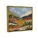 Stupell Industries Rolling Country Hills Farm Scenery Framed Floater Canvas Wall Art By Lisa Perry Whitebutton Canvas | Wayfair as-455_ffg_16x20