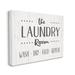 Stupell Industries Laundry Room Wash Dry Fold Repeat Canvas Wall Art By CAD Canvas in White | 36 H x 48 W x 1.5 D in | Wayfair as-063_cn_36x48