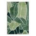 Bay Isle Home™ Tropical Jungle Nature Leaves by Ziwei Li - Unframed Graphic Art on MDF 19.0 H x 13.0 W x 0.5 D in Green | 13" W x 19" H | Wayfair