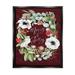 The Holiday Aisle® Merry & Jolly Seasonal Mushroom Wreath by Caverly Smith - Floater Frame Graphic Art on Canvas in Green/Red | Wayfair