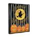 The Holiday Aisle® Happy Halloween Forest Witch by Deb Strain - Floater Frame Graphic Art on Canvas in Orange | 21 H x 17 W x 1.7 D in | Wayfair