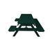 Rosecliff Heights Awat Plastic Outdoor Picnic Table Plastic in Green | 30 H x 70 W x 60 D in | Wayfair 0847400D6B69462F9004161CFF7025D1