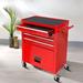 WFX Utility™ Bouleaux 24.41" W 4 Drawers Bottom Rollaway Chest Stainless Steel in Red | 29.91 H x 24.41 W x 13.01 D in | Wayfair