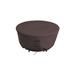 Arlmont & Co. Heavy-Duty Outdoor Round Fire Pit Cover, Patio Durable & UV Resistant Waterproof Fire Table Cover in Brown | Wayfair