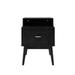 George Oliver Jordanka 1 - Drawer Nightstand Wood in Black | 26.35 H x 18.95 W x 16.75 D in | Wayfair 0BEE84AD9FC64CC4B922FAA7FA71226D