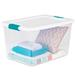 Sterilite Latching Stackable Storage Container w/Lid Plastic | 23.75 H x 16 W x 13.5 D in | Wayfair 18 x 14978006