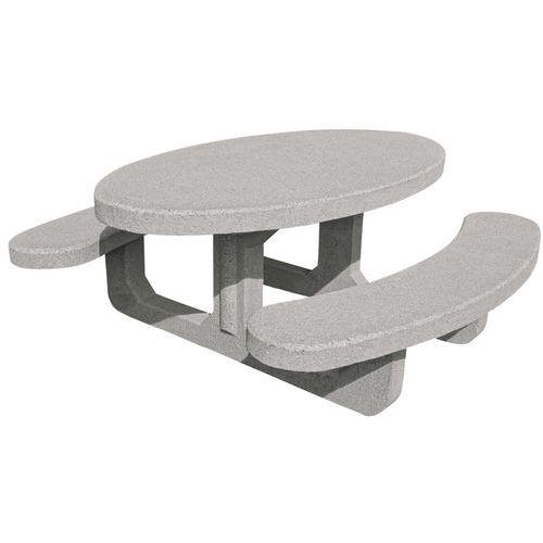 Table-bancs Recife Gris Sablé - Manutan Expert