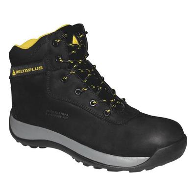 Chaussure haute de sécurité tendance noire DELTA PLUS S3S SR SAGA3 - SAGA3NO 40 - Noir et Jaune