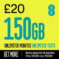 EE 50GB Pay As You Go SIM Card