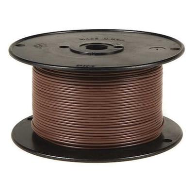 GROTE 87-6001 Primary Wire, GPT, 12 AWG, 1C C, Brown, PVC, Stranded, 60V, 100