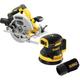 DCS570N 18v Brushless xr 184mm Circular Saw & DCW210N Orbital Sander - Dewalt