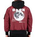 Alpha Industries MA-1 VF Hood Dark Side Bomberjacke für Herren Burgundy