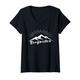 Damen Outdoor Natur - Berge Design mit Deinem neuen Bergwelten T-Shirt mit V-Ausschnitt