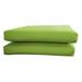 Bellini Home and Gardens Sunbrella Designer Seat Cushions - Knife Edge- 2 Piece - Spectrum Kiwi