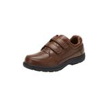 Extra Wide Width Men's Double Adjustable Strap Comfort Walking Shoe by KingSize in Brown (Size 15 EW)