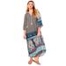 Plus Size Women's Halcion Boho Maxi Dress by June+Vie in Multi Boho Patchwork (Size 22/24)