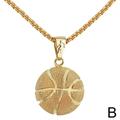 Basketball Pendant Necklace Hollow Ball Lovers Memorial Necklace 2022xp Y2Q8