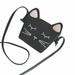 ZHAGHMIN Black Evening Clutch Small Cosmetic Bag Children S Bag Cute Princess Messenger Bag Girls Mini Bag Cat Shoulder Bag Mobile Phone Bag Womens Leather Tote Bags With Zipper Leather Case F