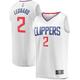 Men's Fanatics Branded Kawhi Leonard White LA Clippers Fast Break Player Jersey - Association Edition