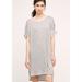 Anthropologie Dresses | New Anthropologie Striped Tee Dress Summer T-Shirt Anthro Size Xs White Grey | Color: Gray/White | Size: Xs