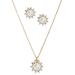 Kate Spade Jewelry | Kate Spade Sunny Halo Pearl Earrings Matching Necklace Set | Color: Gold/White | Size: Set