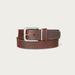 Lucky Brand Leather Jean Belt With Metal And Leather Keeper - Men's Accessories Belts in Medium Brown, Size 34