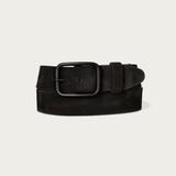 Lucky Brand Distressed Suede Leather Belt - Men's Accessories Belts in Black, Size 38