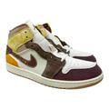 Nike Shoes | Air Jordan 1 Mid Se Craft Dm9652102 Sail/Taupe Haze/Fossil Stone Size 14 | Color: Brown/Gold | Size: 14