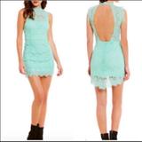 Free People Dresses | Free People Daydreamer Lace Bodycon Dress 5194 | Color: Blue | Size: M