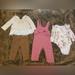 Jessica Simpson Matching Sets | Jessica Simpson 3-6 Months, Two Sets, Tops And Pants, Brown Suede Look, Mauve | Color: Brown/Pink | Size: 3-6mb