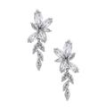 Anthropologie Jewelry | Iris Crystal Earrings | Color: Silver | Size: Os