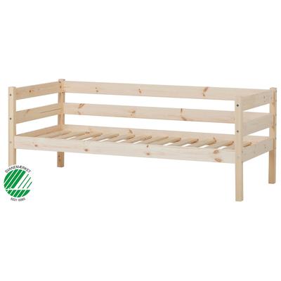 Einzelbett HOPPEKIDS "ECO Comfort Kinderbett, Kiefer Massivholz, Jugendbett inkl. Rollrost", beige (natur), B:76cm H:65cm L:166cm, Kiefer massiv, Betten, 70x160 cm, wahlweise in verschieden Farben/ Matratze/ Absturzsicherung