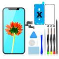 GULEEK Display für iPhone X,5.8" LCD Ersatz Bildschirm Touchscreen Digitizer Display Komplett Ersatz Bildschirm mit Werkzeuge