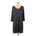 Market and Spruce Casual Dress: Black Stripes Dresses - Women's Size Medium
