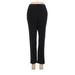 Adrianna Papell Casual Pants - Mid/Reg Rise Straight Leg Boyfriend: Black Bottoms - Women's Size 4