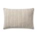 Elaine Cream/Beige Pillow Cotton Blend/Jute Magnolia Home by Joanna Gaines x Loloi | 16 H x 26 W x 0.5 D in | Wayfair P061PMH0038CRBEPI15
