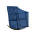 Latitude Run® Heavy-Duty Rocking Chair Cover, 18 OZ UV Resistant Patio Chair Cover in White/Blue/Black | 45 H x 36 W x 44 D in | Wayfair
