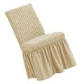 Wildon Home® Box Cushion Dining Chair Slipcover, Polyester in Brown | 23 H x 18 W x 17 D in | Wayfair 868EECB63A904C4E9FA6FC93AC1126E3