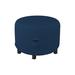 Latitude Run® HeavyDuty Multipurpose Waterproof Round Ottoman Deck Box Cover, Outdoor Round Storage Box Bench Cover in White/Blue | Wayfair