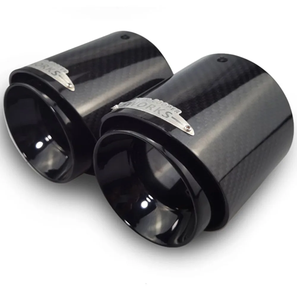 Embouts de silencieux en fibre de carbone pour Mini Cooper, accessoires pour Mini Cooper R55, R56, R57, R58, R59, R60, R61, F54, F55, F56, F57, F60