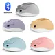 Mini souris sans fil Bluetooth 3D souris mignonne USB de dessin animé souris silencieuse