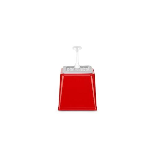 Pump-Soßenspender, Hendi, 2,5L, Rot, 230X210X(H)250Mm