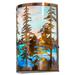 Meyda Lighting Tall Pines 18 Inch Tall 2 Light Outdoor Wall Light - 250945