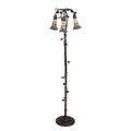 Meyda Lighting Stained Glass Pond Lily 58 Inch Floor Lamp - 255137